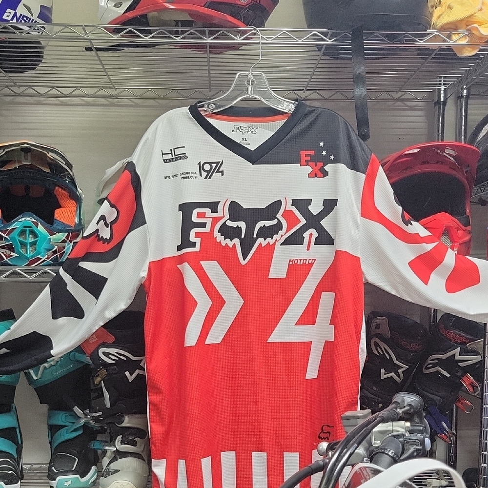 Fox Red and Black Racing Jersey